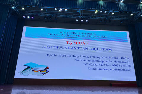Hội nghị tập huấn về an toàn thực phẩm cho các cơ sở kinh doanh dịch vụ ăn uống trên địa bàn tỉnh Lâm Đồng năm 2025,